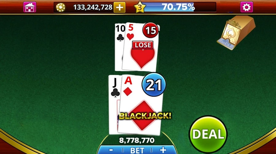 Các quy tắc mới lạ chỉ xuất hiện trong game bài Blackjack